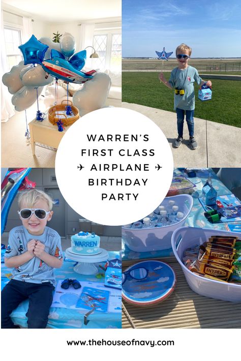 Airplane Themed 3rd Birthday Party, Airplane Theme Party Games, Airplane Birthday Party Two, Airplane Food Ideas Party Themes, Planes And Trains Birthday Party, First Class Birthday Party, Jet Themed Birthday Party, Plane Birthday Party, Aeroplane Theme Birthday Party