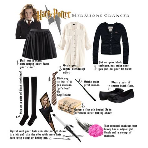 DIY Hermione Granger Costume---- don't even have to worry about the hair! Hermione Granger Halloween, Hermione Halloween Costume, Hermione Granger Costume, Hermione Costume, Harry Potter Robes, Harry Potter Halloween Costumes, Harry Potter Hermione Granger, Harry Potter Cosplay, Anniversaire Harry Potter