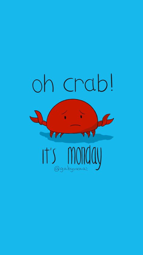 @gabyukaa on instagram ✨#lettering #crab #monday Monday Vibes, Crab, Movie Posters, On Instagram, Instagram, Art, Film Posters