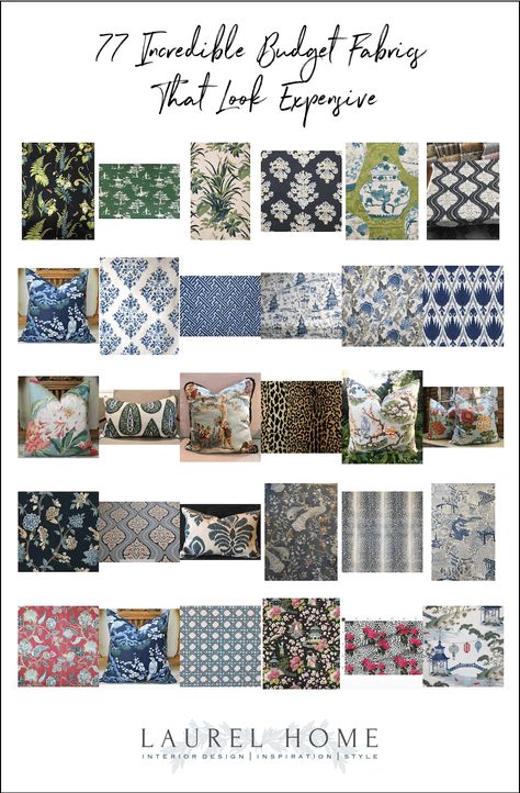 Best Drapery Fabric, Upholstery Fabric Trends 2023, Creating Budget, Mixing Fabrics Patterns, Family Room Remodel, Designer Fabric Collections, Look Rich, How To Look Rich, Cheap Fabric