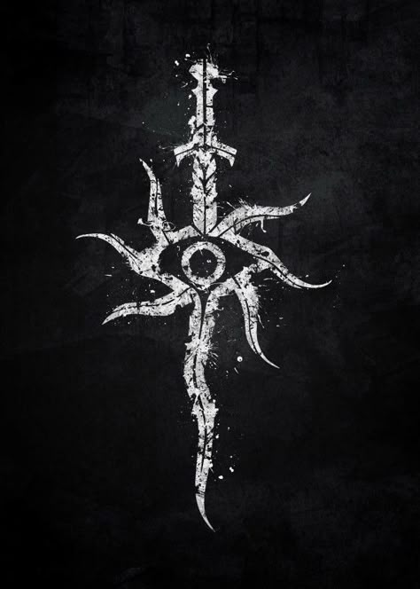 Dragon Age Inquisition Symbol, Dragon Age Inquisition Wallpapers, Dragon Age Wallpaper, Acab Tattoo, Tato Phoenix, Symbol Wallpaper, Cool Symbols, Tattoo Dragon, Dragon Age Series