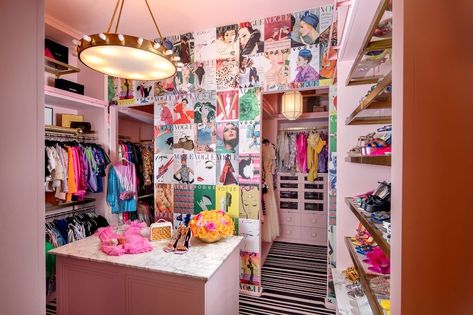 Maximalist Closet, Wardrobe Dressing, Colorful Closet, Downtown Living, Clothes Closet Organization, California Closets, Dressing Rooms, Dressing Area, Gallery Walls