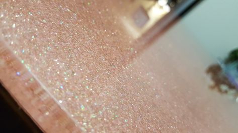 MAKEunder: A (budget) DIY glitter table tutorial Glitter Kitchen Table, Sparkle Epoxy Countertop, Glitter Furniture Diy, Adding Glitter To Paint, Glitter Countertops, Glitter Epoxy Countertop, Glitter Countertop, Glitter Paint Diy, Sparkle Countertops