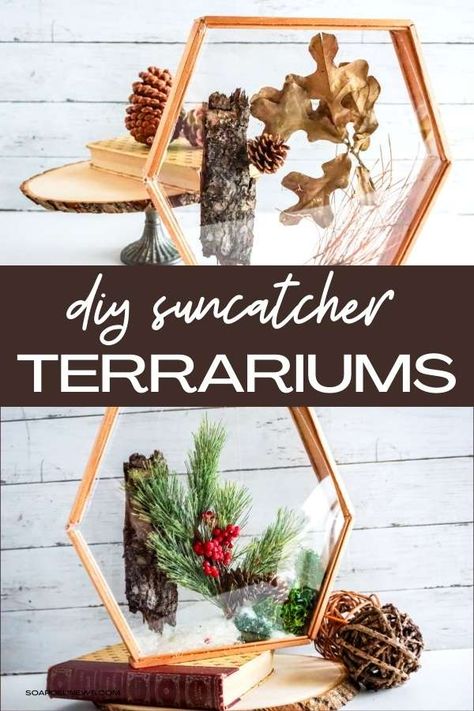 Christmas Terrarium Ideas, Diy Suncatchers, Diy Home Accessories, Furniture Design Inspiration, Geometric Terrarium, Terrarium Diy, Diy Home Furniture, Diy Home Decor On A Budget, Adult Crafts