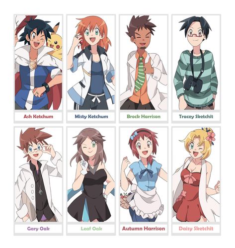 The Adults of Kanto by pkmndowntheline on DeviantArt Pokemon Ash And Misty Fanart, Ash X Misty Comic, Ash And Serena, Pokemon Ash And Misty, Pokemon Tv, Pokemon Adventures Manga, Ash And Misty, Pokemon Ash And Serena, Avatar Anime