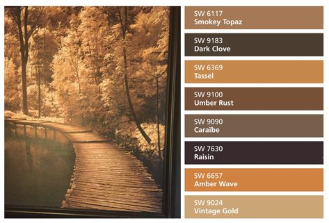 Smokey Topaz and Raisin Topaz Color Palette, Paint House, Interior Paint Colors Schemes, Color Paints, Traditional Family Room, Paint Palettes, Interior Colors, Room Makeovers, Traditional Family