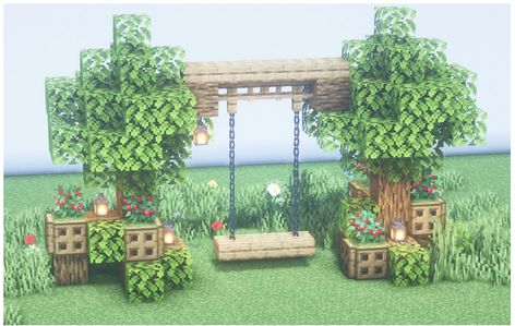 Garden In Minecraft, Minecraft Backyard, Chalet Minecraft, Minecraft Cool, Minecraft Garden Ideas, Mansion Minecraft, Villa Minecraft, Minecraft Tree, Construction Minecraft