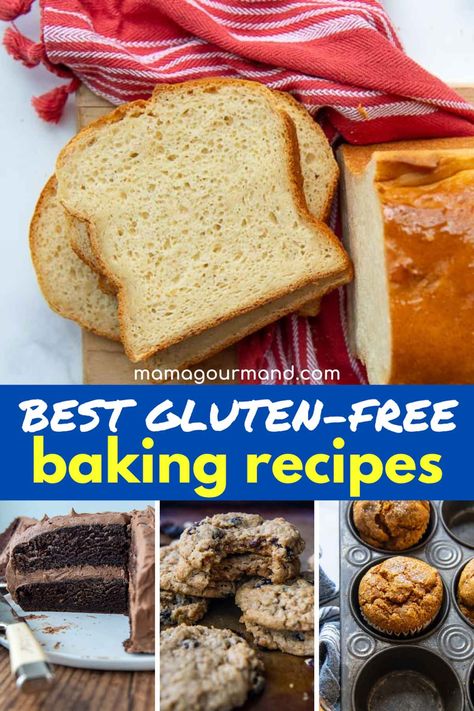 Gluten-free baking recipes and guide includes tips for making every recipe with success. Not only will you find what makes baking gluten-free different, but hacks for avoiding mishaps with easy-to-follow recipes. Soft Sandwich Bread, Baking Guide, Glutenfree Recipe, Recipes Dessert Easy, Homemade Bread Recipes, Food Recipes Dessert, Baking Hacks, Best Baking Recipes, Best Bread