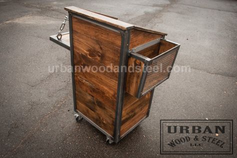 The Philadelphia Host Sales Podium & POS Station Industrial Reception, Industrial Bar Cart, Hostess Stand, Charlie Day, Industrial Coffee, Vintage Industrial Furniture, Industrial Bar, Industrial Coffee Table, Urban Industrial