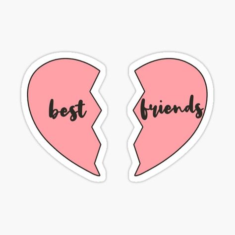 "best friends pack" Sticker by nmgee | Redbubble Sticker For Best Friend, Matching Stickers For Friends, Best Friend Stickers Printable, Best Friends Stickers, Best Friend Stickers, Bff Stickers, Childhood Traumas, Printable Friends, Friendship Printables