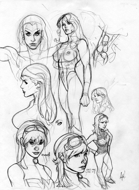 Woman Pictures, Alex Toth, Drawing Female Body, Adam Hughes, Tutorials Drawing, Anatomy Sketches, Unique Drawings, Art Comic, Drawing Tablet