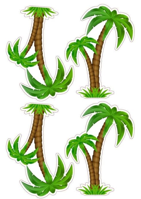 Topper Pohon Kelapa, Tree Printable Cake Topper, Palm Tree Cake Topper, Jungle Safari Cake Topper Printable, Safari Cupcake Toppers Printable, Tree Cake Topper Printable, Jungle Cake Topper Printable, Tree Topper Printable, Dinosaur Cake Topper Printable