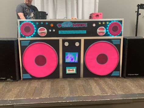 Diy Boombox, Homecoming Floats, 80s Party Decorations, 80s Birthday Parties, 90s Theme Party, 80s Decor, Disco Funk, 80s Theme Party, 80s Theme