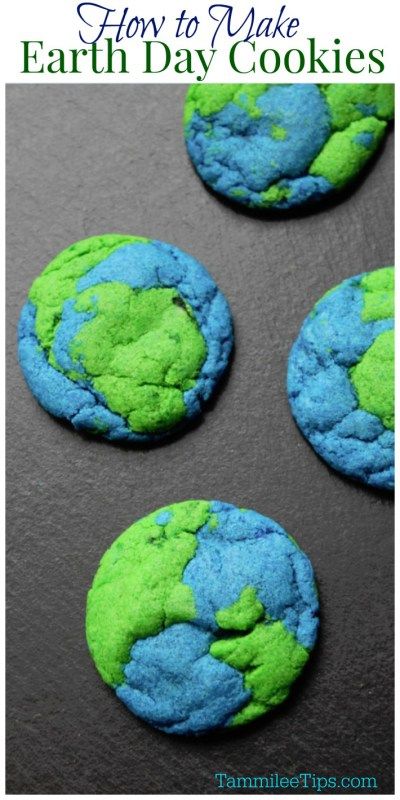 Earth Day Cookies, How To Make Earth, Red Heart Cookies, Recycle Preschool, Green Cookies, Earth Day Projects, Sugar Cookie Mix, Lemon Sugar Cookies, Earth Day Crafts