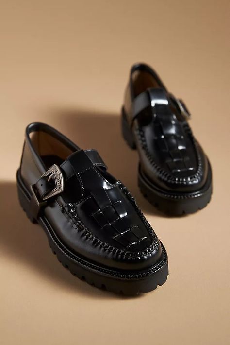 Women's Flats | Peep Toe, Boat Shoes & More | Anthropologie Bass Weejuns, Loafer Shoes Women, Women's Flats, G H, Lug Sole, Black Fits, Shoe Game, Womens Flats, Shoe Brands