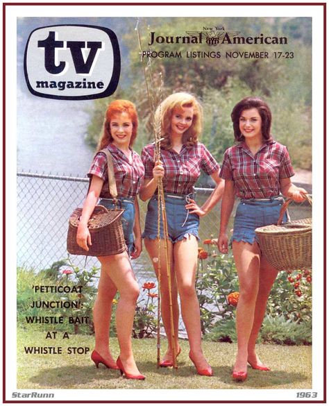 TV Magazine - Petticoat Junction - Nov 17-23, 1963 1963 Fashion, American Girl Magazine, 1960s Tv Shows, Petticoat Junction, New York Journal, The Beverly Hillbillies, Western Costumes, Vintage Television, Tv Guide