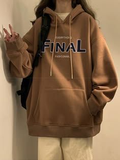 Oversized Hoodie Outfit, Stylish Hoodies, Y2k Hoodie, Men Type, Brown Style, Japanese Streetwear, Winter Hoodies, Hip Hop Streetwear, Style Hoodie