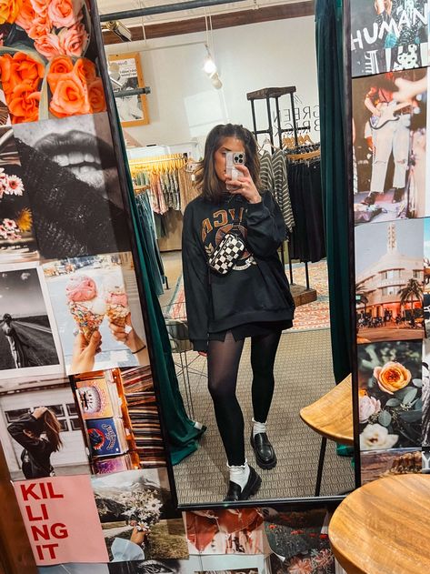 Outfit Inspo: Elder Emo GNO — Katie Weis - Fashion & Beauty - West Michigan Lifestyle Blogger Emo Culture, Emo Outfit, Elder Emo, Curated Outfit, Emo Aesthetic, Ruffled Socks, 30 Outfits, Casual Outfit Inspiration, West Michigan