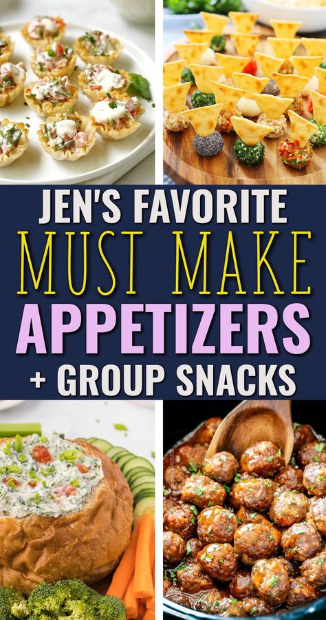 Jen's Favorite MUST MAKE Appetizers + Group Snacks Card Club Snacks, Snacks For Card Club, Book Club Snacks Appetizers Finger Foods, Book Club Snack Ideas, Book Club Appetizers Simple, Book Club Snacks Appetizers, Snacks For Girls Night, Book Club Ideas Hosting Food, Book Club Appetizers