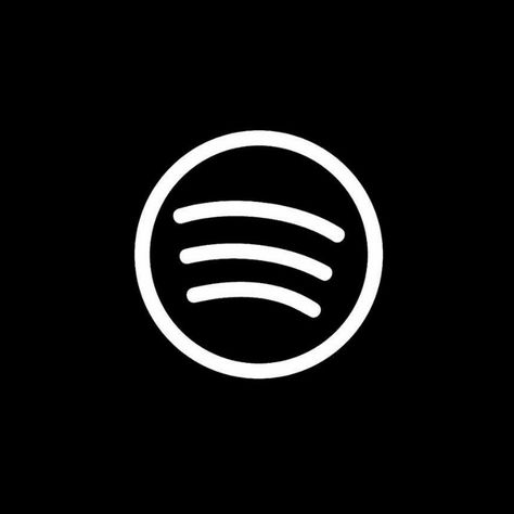 Black Aesthetic Spotify Icon, Net Flix Black Icon, App Pictures Black, Insta Black Icon, Dark Spotify Icon, Widget Icon Spotify, Black Tik Tok Icon, Black Bereal App Icon, Spotify Logo Black