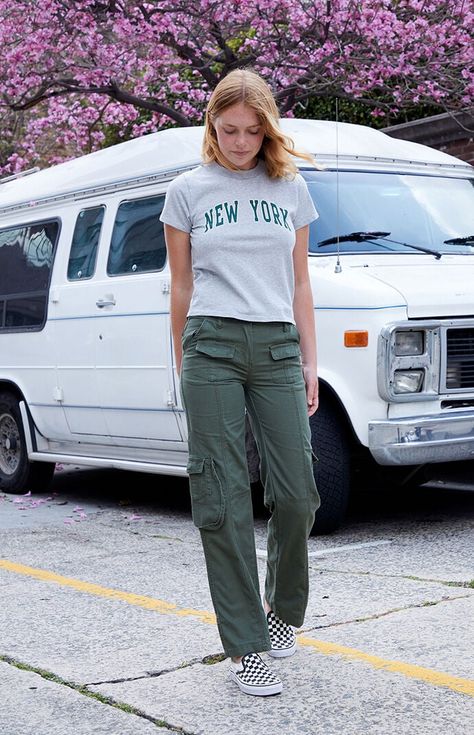 Olive green cargo pants