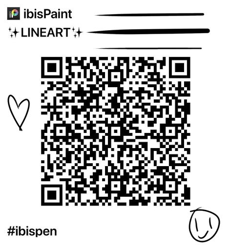 Qr Codes Ibis Paint Lineart, Smooth Lineart Ibis Paint, How To Do Lineart Digital Ibis Paint, Outline Qr Code Ibis Paint, How To Do Lineart Digital, Lineart Qrcode Ibis Paint, Gacha Lineart Brush, Ibispaintx Brushes Code Lineart, Line Art Qr Code Ibis Paint