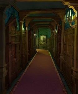 Fantasy Manor Interior, Haunted Manor Aesthetic, Parsons Manor Haunting Adeline, Old Manor Aesthetic, Victorian Manor Interior, Manor Hallway, Wooden Manor, Haunted House Interior, Manor Room