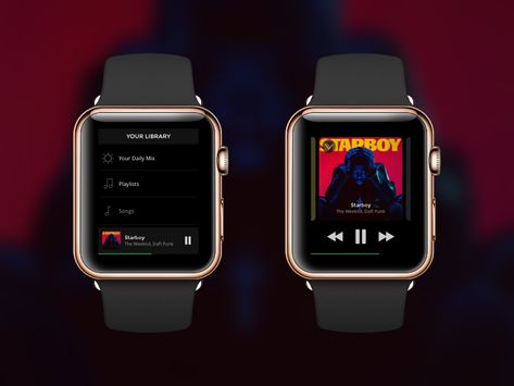 Spotify Apple Watch by Andrew Lawler Apple Watch Music, Spotify Apple, Ios Ui, Smart Watch, Apple Watch