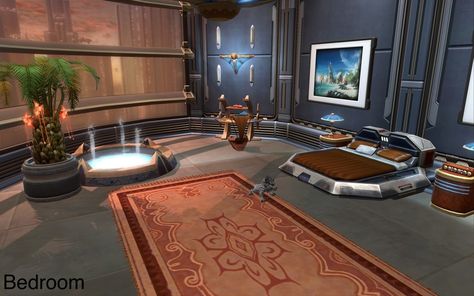 Jedi Temple Bedroom, Temple References, Temple Bedroom, Superhero Inspiration, Ship Interior, Temple Room, Animal Crossing Pc, Jedi Temple, Housing Design