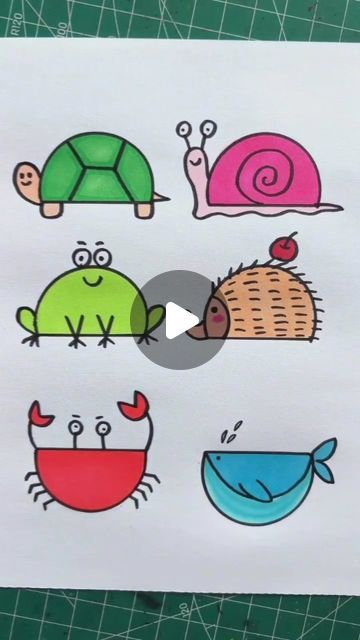 Drawing For 7 Yrs Old, Toddler Drawing Ideas, Easy Drawing For Kids Step By Step, Shapes Drawing For Kids, Children Drawing Ideas For Kids, Step By Step Drawing For Kids, Simple Drawings For Kids, Preschool Crafts Activities, Easy Painting For Kids