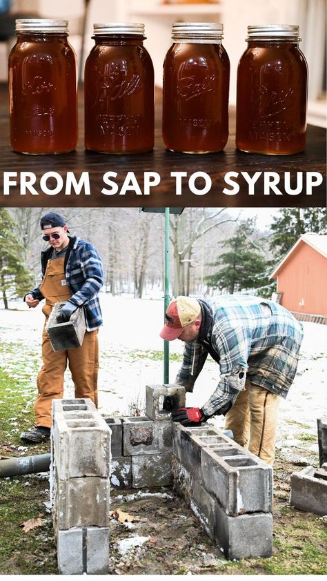 Diy Maple Syrup Evaporator, Diy Maple Syrup, Maple Syrup Evaporator, Maple Sugaring, Homesteading Ideas, Simple Syrup Recipes, Worm Composting, Homemade Syrup, Self Sufficient