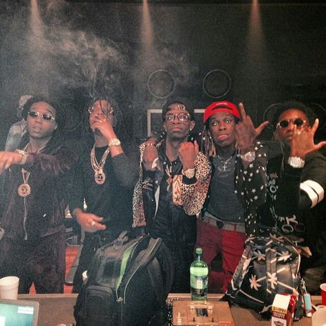 Migos and Ysl Rich Gang Offset Rapper, Migos Wallpaper, Kash Doll, Rich Homie Quan, Young Money, Soulja Boy, Rap Aesthetic, Young Thug, Music Aesthetic