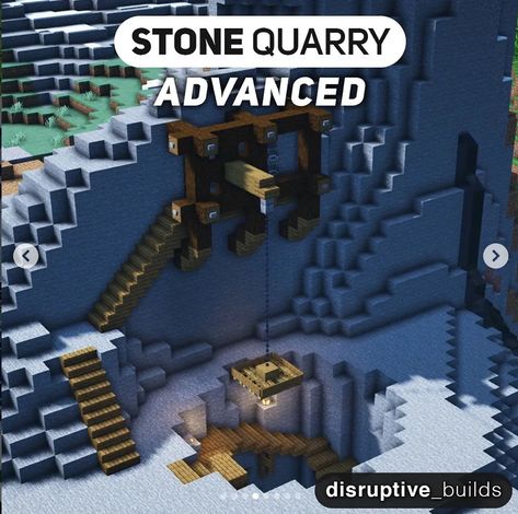 Minecraft Quarry Design, Quarry Minecraft, Minecraft Quarry, Cave Village, Bedwars Minecraft, Minecraft Landscape, Minecraft Building Guide, Minecraft Wall, Minecraft Structures