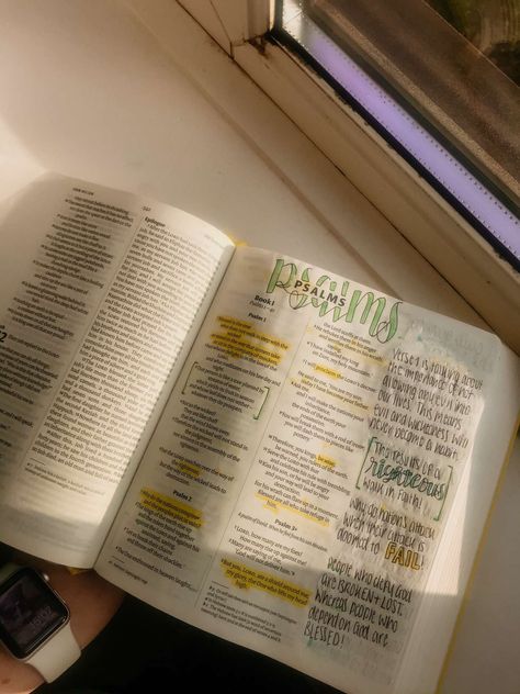 Psalms 1 Bible Study Notes, Psalm 1 Bible Journaling, His Love Never Fails, Bible Study Aesthetic, Bible Aesthetic, Psalm 2, Bible Journal Ideas, Journaling Ideas Drawings, Psalm 1