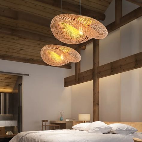 Bamboo Chandelier Zen light Southeast Asian homestay Japanese retro ba Bamboo Chandelier, Bamboo Crafts, Bamboo Pendant Light, Rattan Pendant Light, Wood Pendant Light, Southeast Asian, Led Pendant Lights, Metal Lighting, Green Design