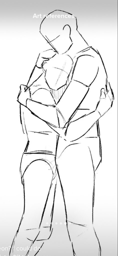 How To Draw Two People Dancing, Drawing Base Hugging Friends, Couple Poses Reference Hugging, Dance Moves Drawing Reference, Holding Hands Running Drawing, Height Difference Hug Reference, Hugging Drawing Poses, Relationship Art Reference, Person Holding Injured Person Reference