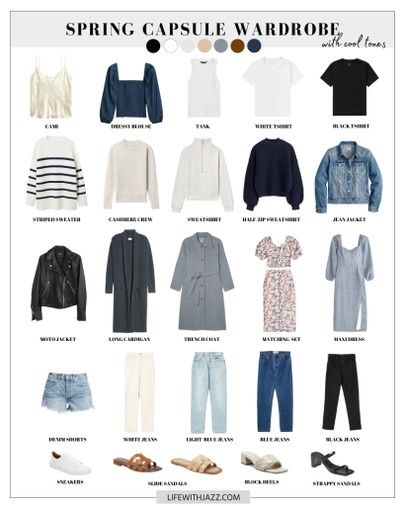 Life With Jazz, Workwear Capsule, Capsule Wardrobe Women, Capsule Wardrobe Outfits, Simple Summer Outfits, Spring Capsule, Spring Capsule Wardrobe, Summer Capsule Wardrobe, Fall Capsule Wardrobe