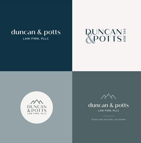 Duncan & Potts Law Firm: Branding Project — Michelle Lea Creative Law Office Branding, Law Firm Color Palette, Lawyer Branding Law Firm Logo, Lawyer Portrait, Legal Branding, Law Firm Logo Branding, Law Office Logo, Lawyer Branding, Law Branding