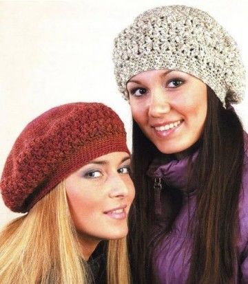 boinas tejidas a crochet patron Crochet Hats Free Pattern Ladies, Slouchy Hat Crochet Pattern, Crochet Beanie Pattern Free, Crochet Hat With Brim, Crochet Newborn Hat, Crochet Baby Bonnet, Easy Crochet Hat, Crochet Beret, Wooly Hats