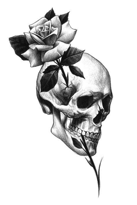 Follow the artist in instagram! 🔥 Skull With Rose Tattoo, Skull Tattoo Flowers, Skull Rose Tattoos, Wrist Tattoo Designs, Wrist Tattoo Ideas, Grim Reaper Tattoo, Reaper Tattoo, Flower Sleeve, Skulls Drawing