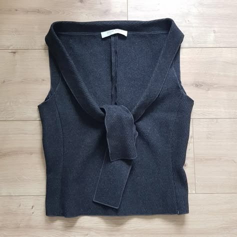 [Vintage MIU MIU] FW 2000-01 — seen on the... - Depop Runway Top, Vintage Miu Miu, Dark Grey Colour, Special Clothes, Dark Grey Color, Grey Colour, Wool Skirts, Karen Millen, Casual Fits