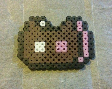 Cookie Cat Cookie Cat Perler Beads, Iron Beads, Crochet Cross, Perler Bead Patterns, Perler Beads, Beading Patterns, Cross Stitch, Beads, Cake