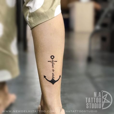 936 Likes, 1 Comments - Abhishek Ahuja (@natattoostudio) on Instagram: “Anchor Tattoo “refuse to sink” @natattoostudio  Appointments at 📞 8800878580 www.newdelhitattoo.com…” Refuse To Sink Tattoo, Navy Anchor Tattoos, Navy Quotes, Basic Tattoos, Anchor Tattoo Design, Refuse To Sink, Anchor Tattoos, Navy Anchor, Anchor Tattoo