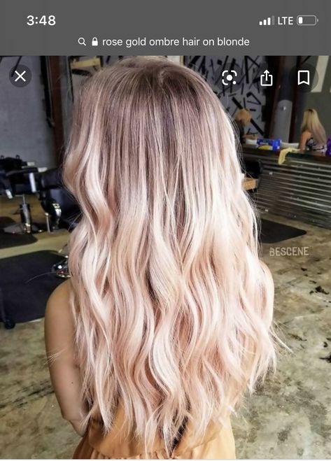 Blond Rose, Baby Pink Hair, Gold Hair Colors, Hair Color Rose Gold, Pastel Pink Hair, Balayage Hair Dark, Spring Hair Color, Hair Color Shades, Blonde Hair Looks