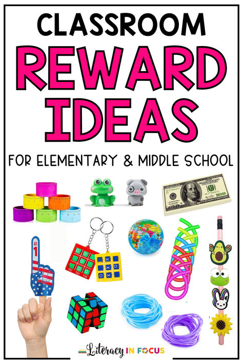 These fun and affordable classroom rewards are perfect for upper elementary and middle school students. Add them to any reward or incentive system. They can even serve as prizes for your treasure box! Explore all the ideas today! #rewards Prizes For Elementary Students, Class Prize Box Ideas, Prizes For Classroom Reward Ideas, Pbis Rewards Incentive Ideas Middle School, Student Incentives Elementary, Classroom Prizes Ideas, Classroom Prize Box Ideas, Treasure Box Ideas For Classroom, Pbis Rewards