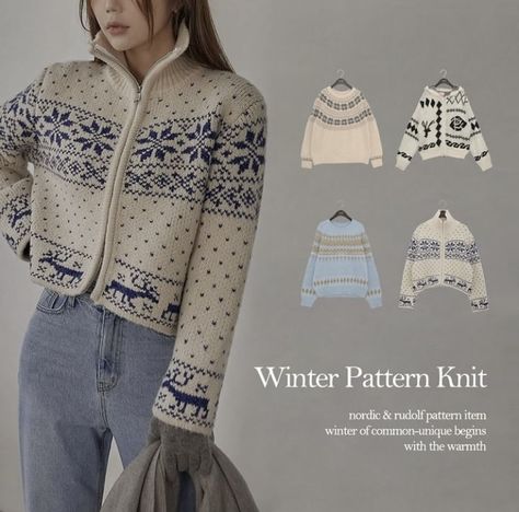 Knit Porcelain, Porcelain Sweater, Colourwork Knitting, Ravenclaw Outfit, Winter Knitwear, Crochet Knit Stitches, Colorwork Knitting, Crochet Fashion Patterns, Clothes Crafts