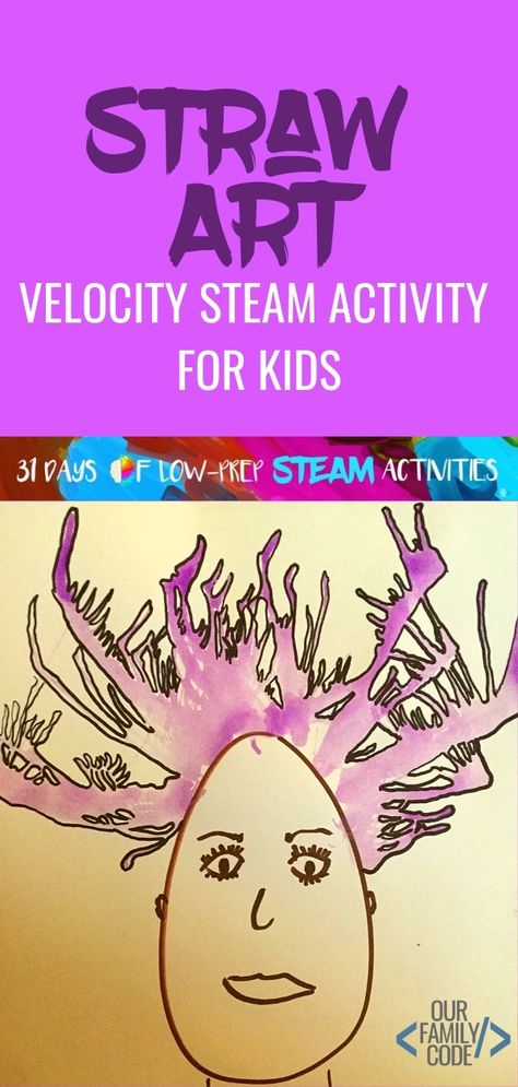 We used our knowledge of velocity to observe & compare the impact of different velocities in a visual demonstration and created velocity straw art! #artactivitiesforkids #craftsforkids #scienceactivities #teachingwind #steamactivitiesforkids #STEAM #STEM #STEAMexperiment #toddlercrafts #STEAMartproject Blow Painting With Straws, Painting With Straws, Steam Crafts, Kid Learning Activities, Blow Painting, Steam Activities For Kids, Summer Vacation Activities, Toddlers Crafts, Steam Lab