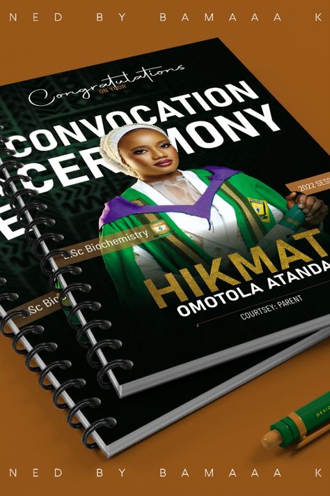 #jotter #design Convocation Jotter Cover Design, Convocation Jotter Design, Jotter Design Ideas, Jotter Cover Design, Convocation Ideas, Jotter Design, Church Poster Design, Graphic Design Course, Flyer Design Inspiration