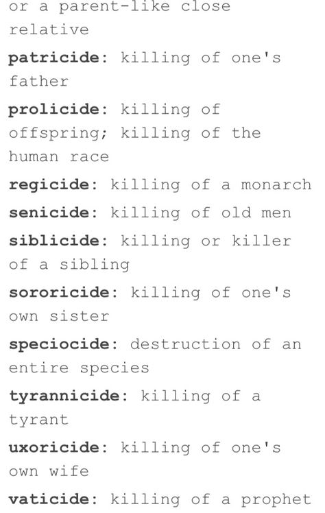 Killing (2) Ways To Describe Appearance, Words To Describe Talking, Creative Ways To Kill Characters, How To Kill Off A Character, Words To Describe Personality, Words To Describe People, List Of Words, Describing Words, Writing Inspiration Tips