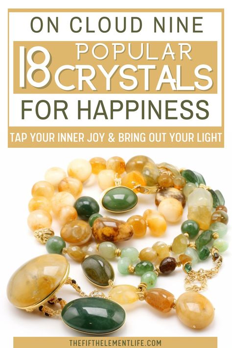 Crystals For Happiness Crystals For Happiness, Positivity Crystals, Spiritual Space, Inner Joy, Power Of Crystals, On Cloud Nine, Vibrant Energy, Cloud Nine, Crystal Meanings